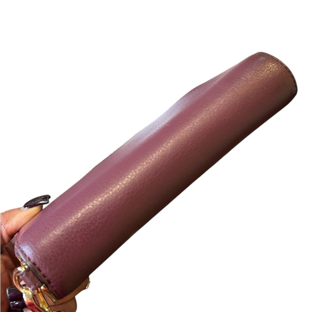 Michael Kors Jet Set Travel Continental Plum /Purple Leather Wristlet/Wallet - Picture 4 of 8